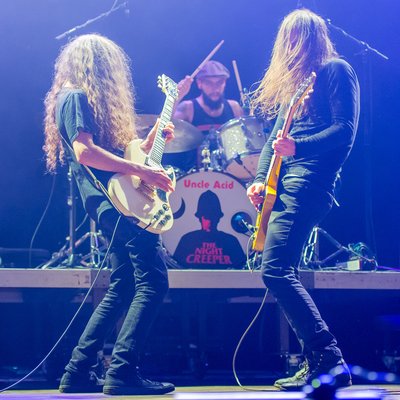Uncle Acid & the Deadbeats performing at Rock im Park, 2016.